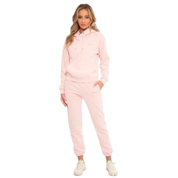 Nwot Morgan Stewart Women's Aprés Sport Joggers Sweatpants in Bubblegum Pink XL - Picture 1 of 5